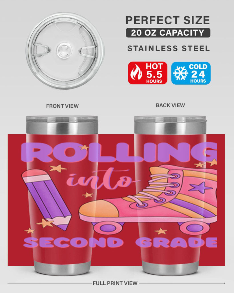 Rolling into 2nd Grade 24#- second grade- Tumbler