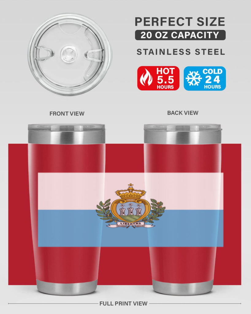 San Marino 48#- world flags- Tumbler