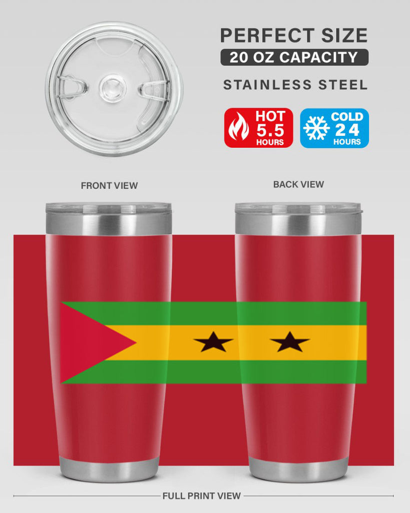 Sao Tome and Principe 47#- world flags- Tumbler