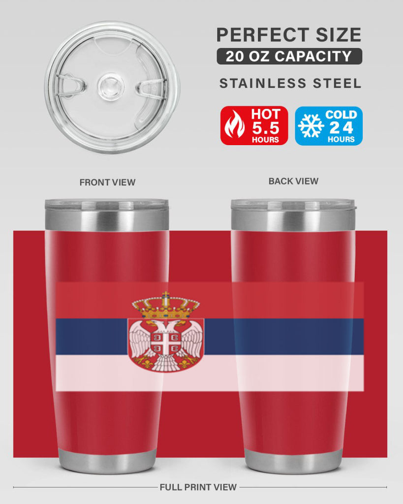 Serbia 44#- world flags- Tumbler