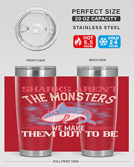Sharks aren’t the monsters we make them out to be Style 24#- shark  fish- Tumbler