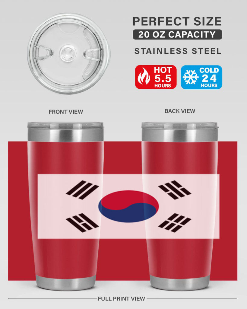 South Korea 35#- world flags- Tumbler