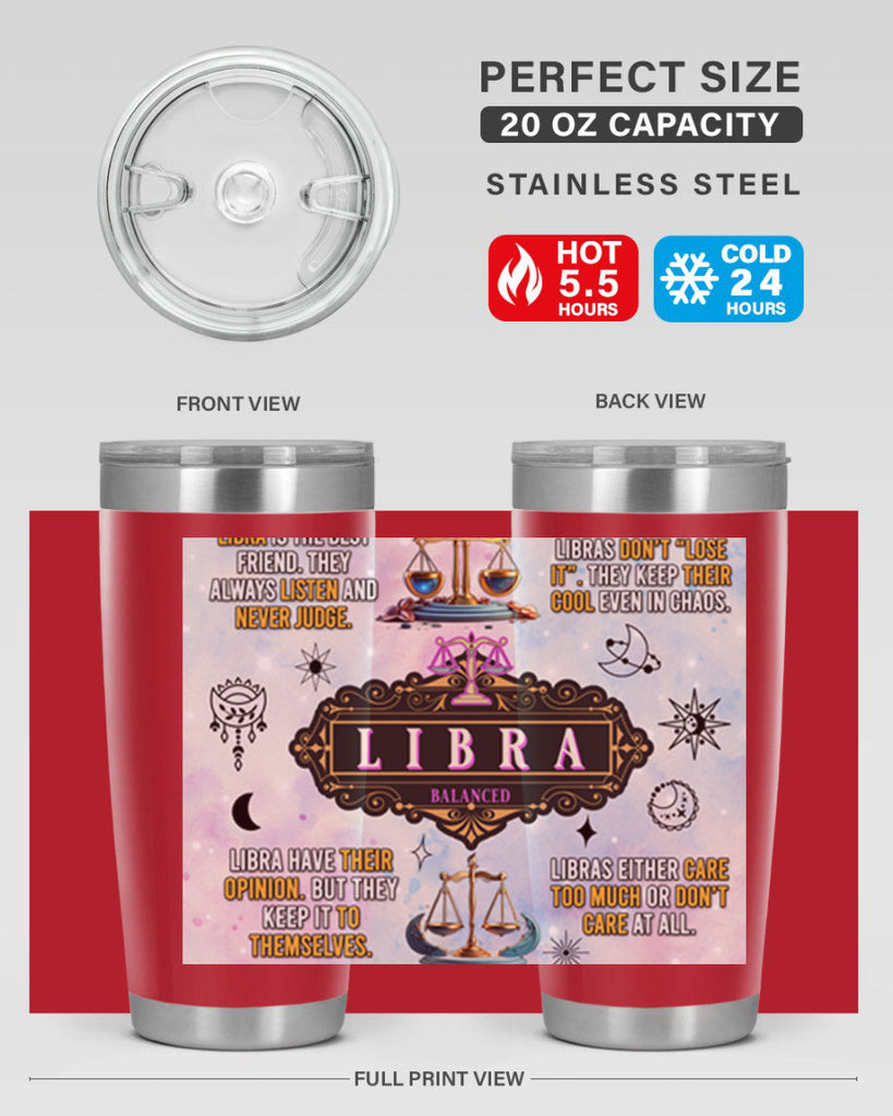 StraightLibra 474#- zodiac- Tumbler