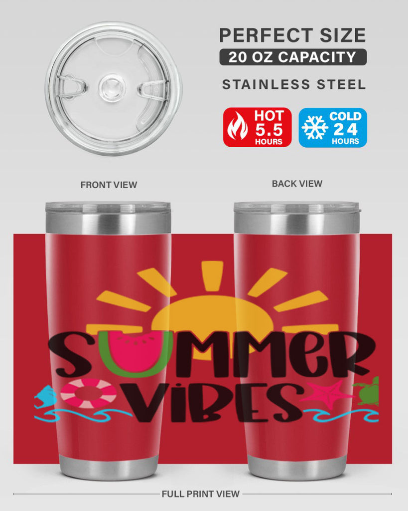 Summer Vibes Style 19#- summer- Tumbler