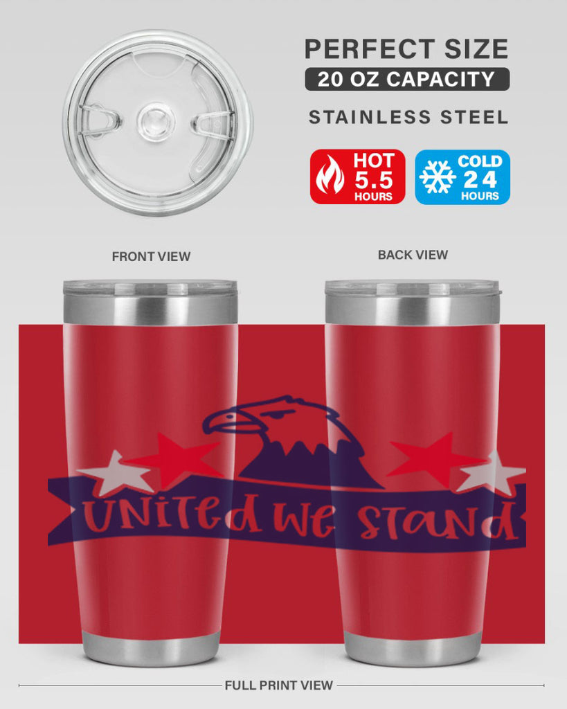 United We Stand Style 178#- Fourt Of July- Tumbler