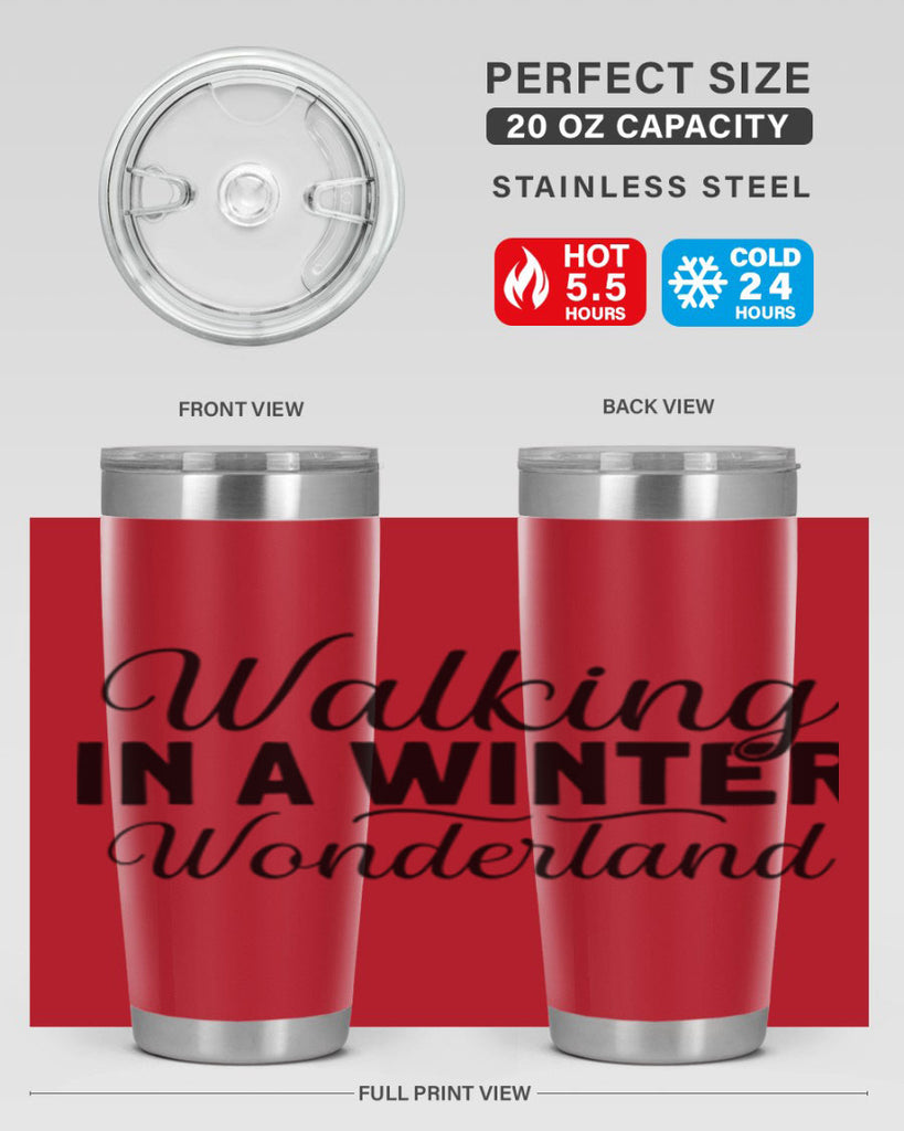 Walking in a Winter Wonderland 434#- winter- Tumbler