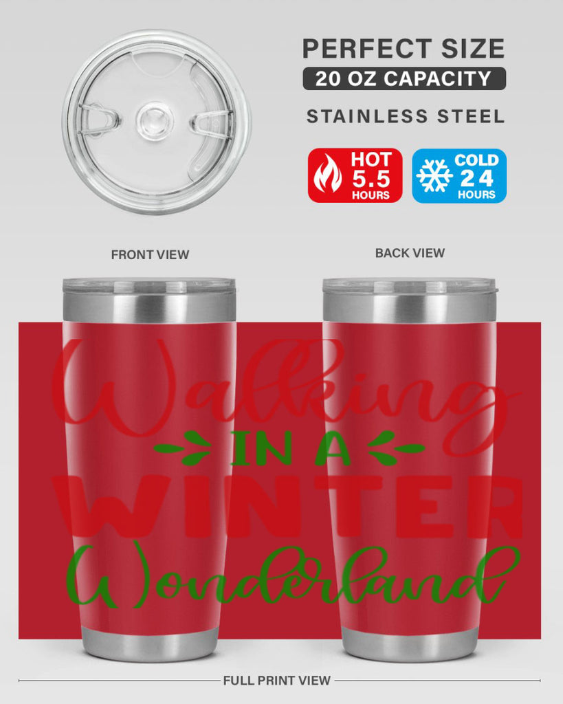 Walking in a Winter Wonderland 436#- winter- Tumbler