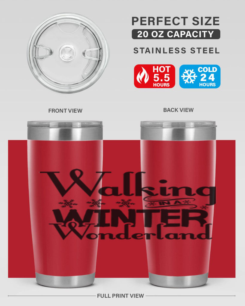 Walking in a Winter Wonderland 437#- winter- Tumbler