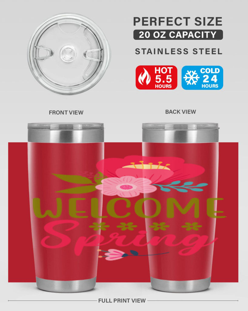 Welcome Spring 582#- spring- Tumbler