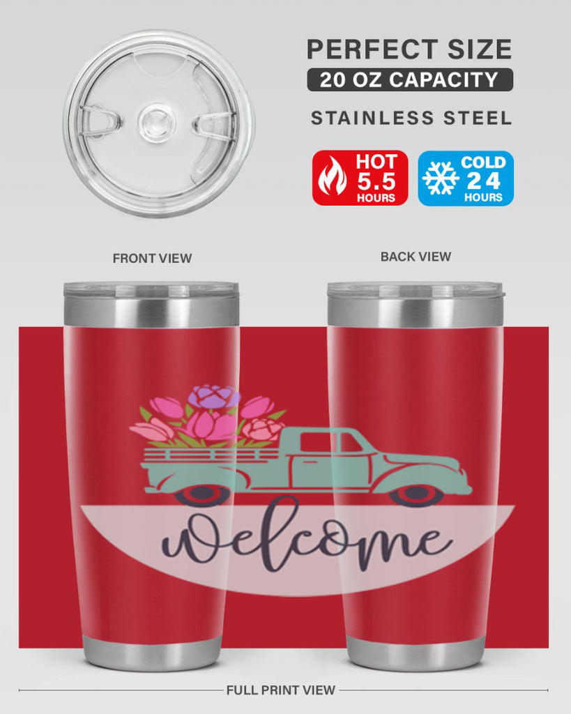Welcome spring truck579#- spring- Tumbler