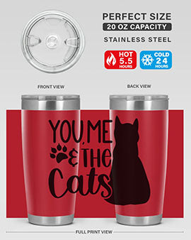 You Me The Cat Style 110#- cat- Tumbler