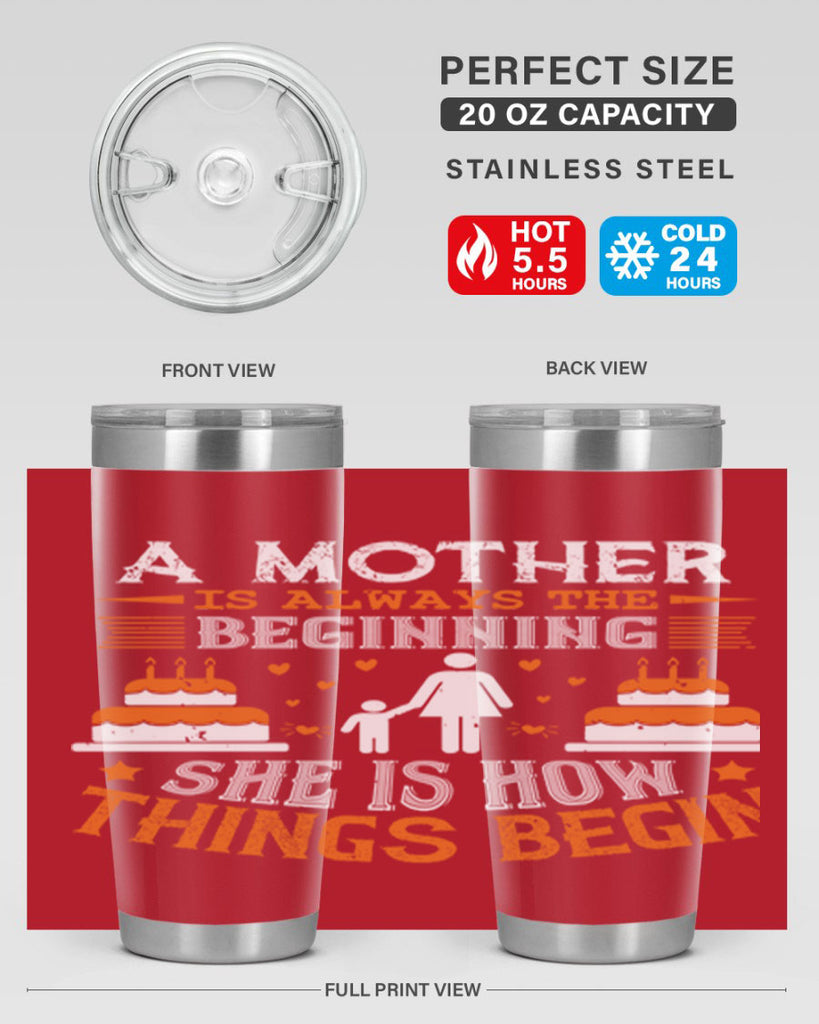 a mother is your first friend 12#- mothers day- Tumbler
