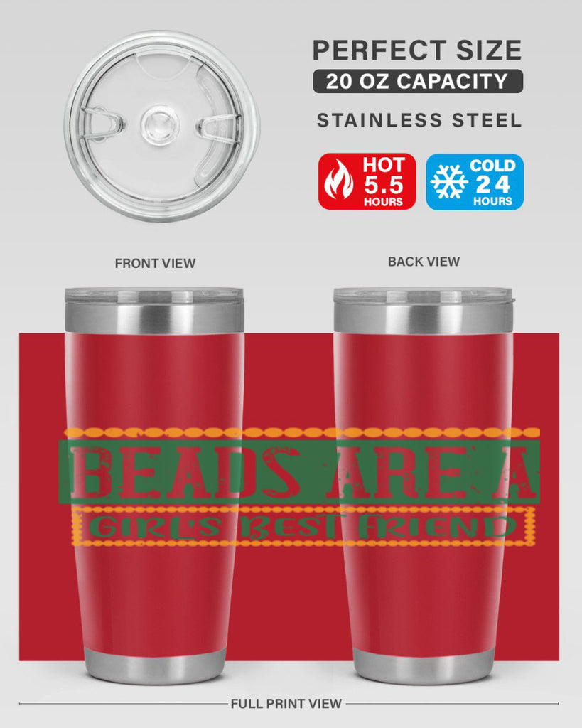 beads are a girls best friend 29#- mardi gras- Tumbler