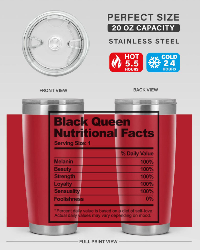 black queen nutritional facts 219#- black words phrases- Cotton Tank