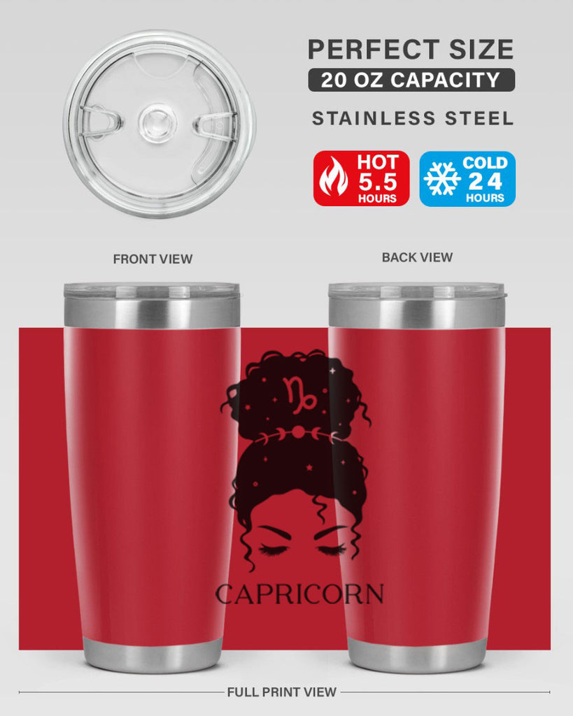 capricorn 204#- zodiac- Tumbler