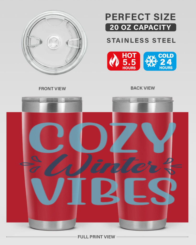 cozy winter vibes 65#- winter- Tumbler