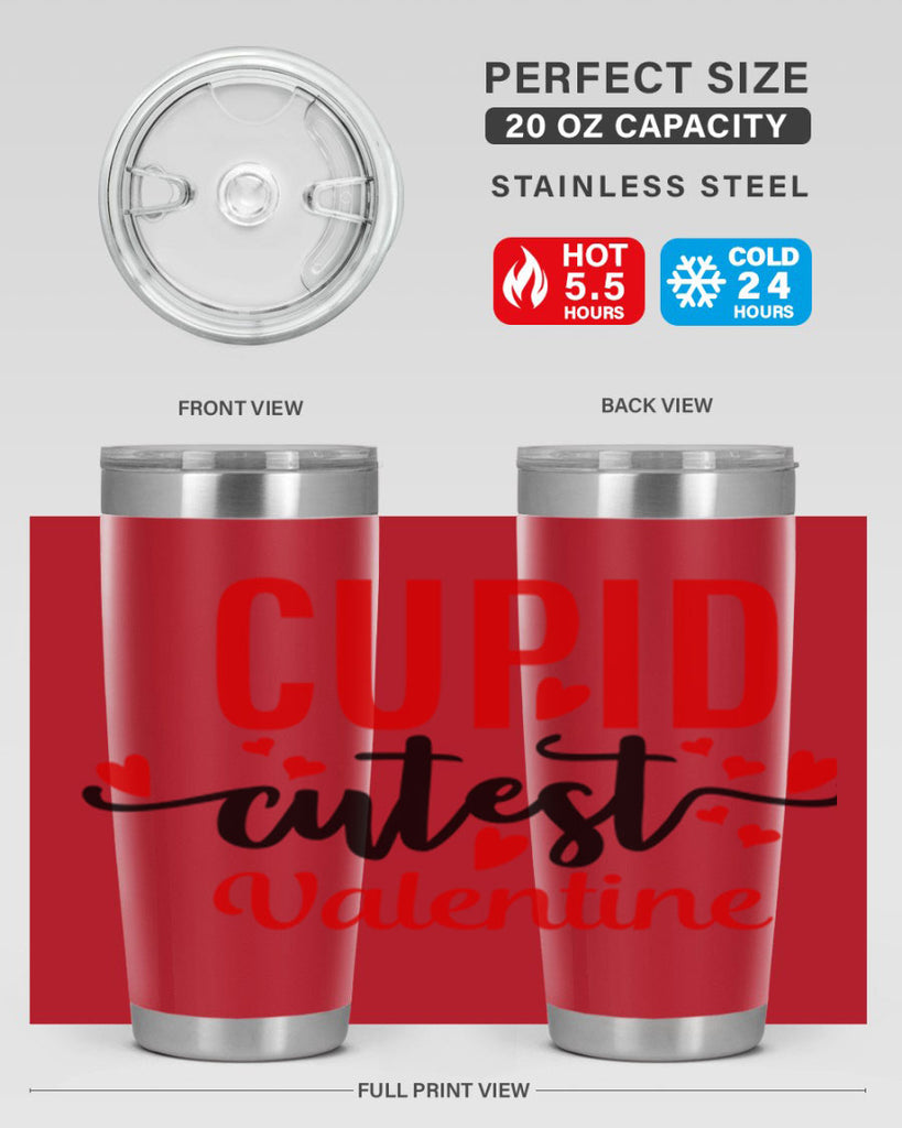 cupid cutest valentine 80#- valentines day- Tumbler