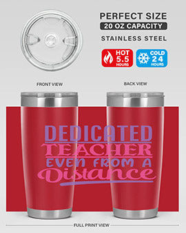dedicated teacher even from a distance Style 53#- corona virus- Tumbler