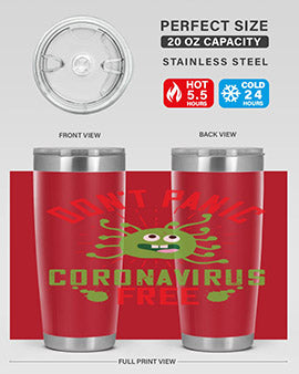 dont panic coronavirus free Style 43#- corona virus- Tumbler