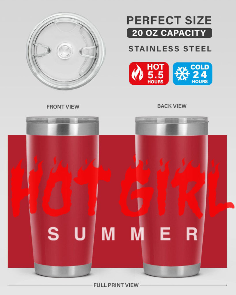 hot girl  summer fire 124#- black words phrases- Cotton Tank