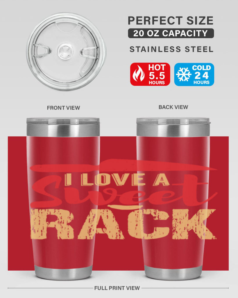 i love a sweet rack 40#- bbq- Tumbler
