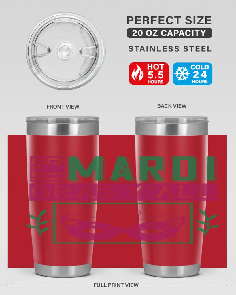 it’s mardi gras y’all 60#- mardi gras- Tumbler