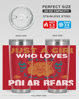 just a girl who loves polar bear 22#- Bears- Tumbler