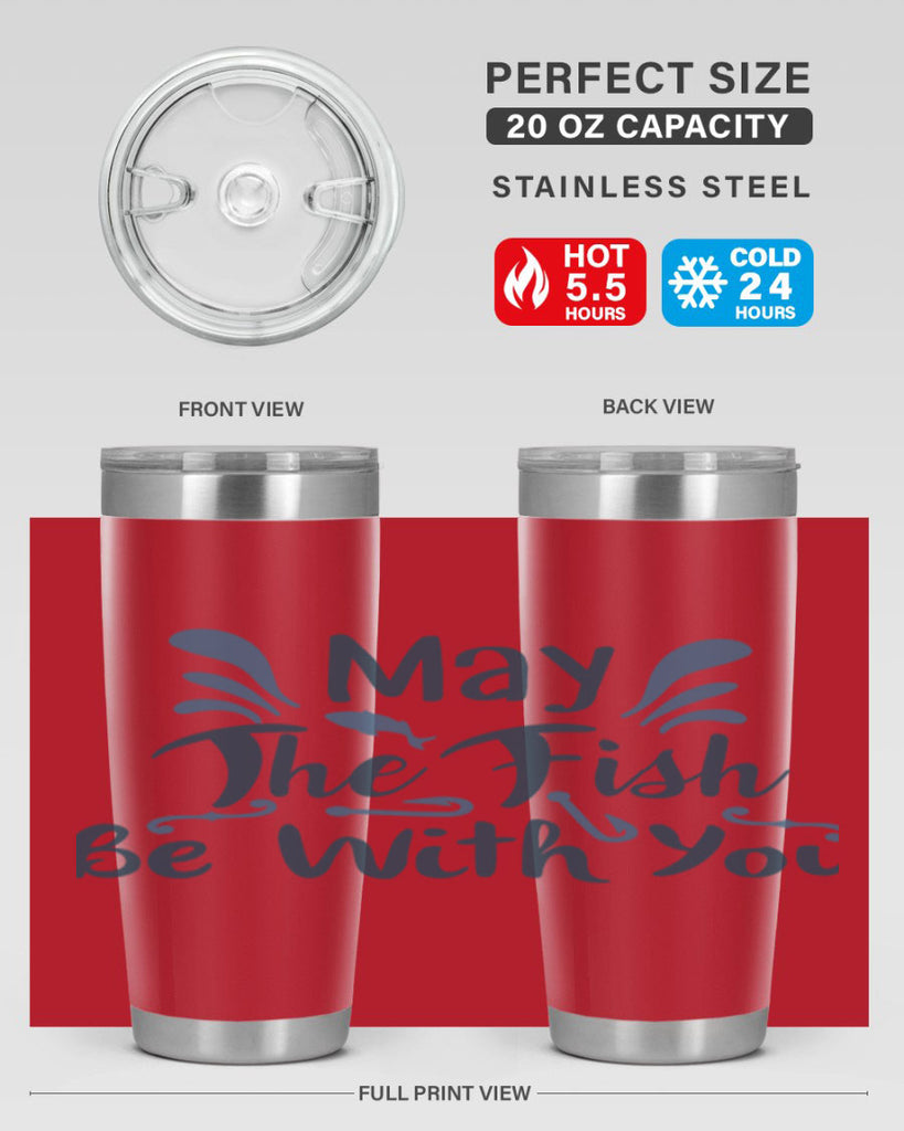 may the fish 54#- fishing- Tumbler