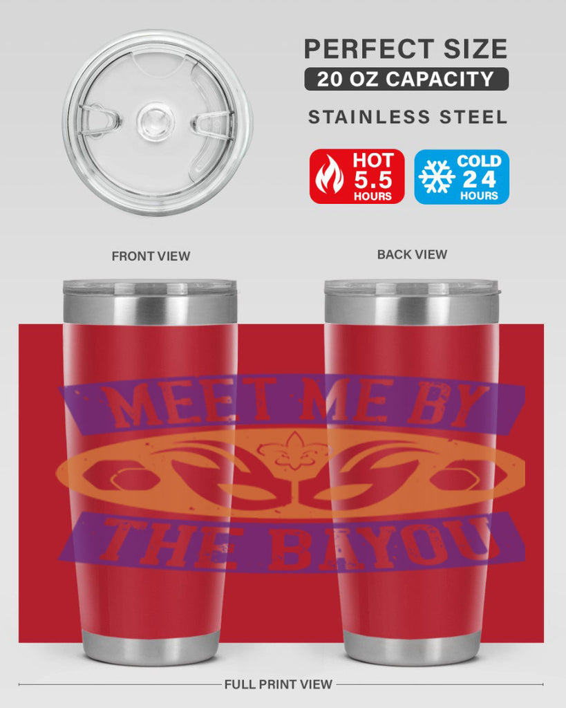 meet me by the bayou 45#- mardi gras- Tumbler