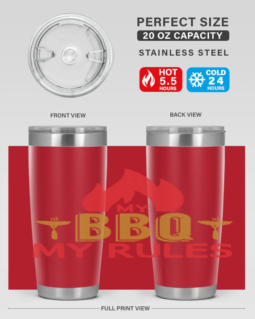 my bbq my ruless 21#- bbq- Tumbler