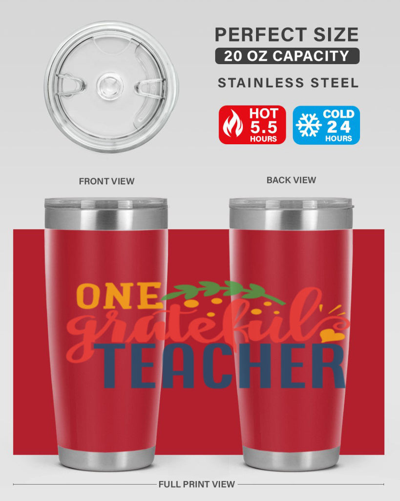 one grateful teacher Style 167#- teacher- tumbler
