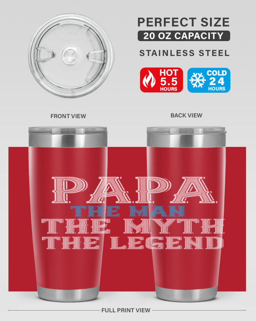 papa the man the myth the legend 15#- grandpa - papa- Tumbler