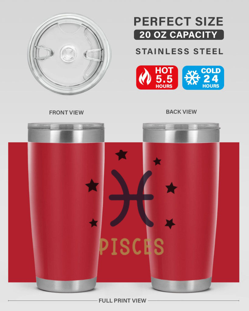pisces 355#- zodiac- Tumbler