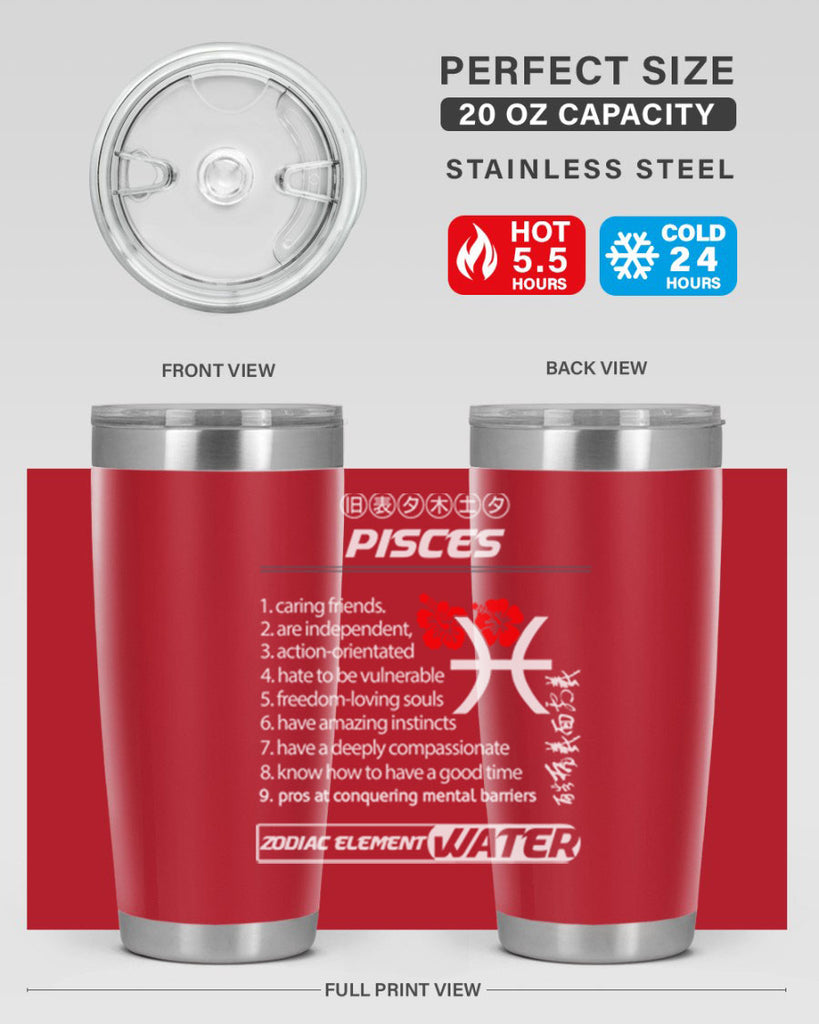 pisces 356#- zodiac- Tumbler
