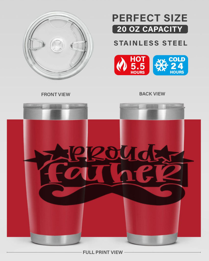 proud father 21#- fathers day- Tumbler