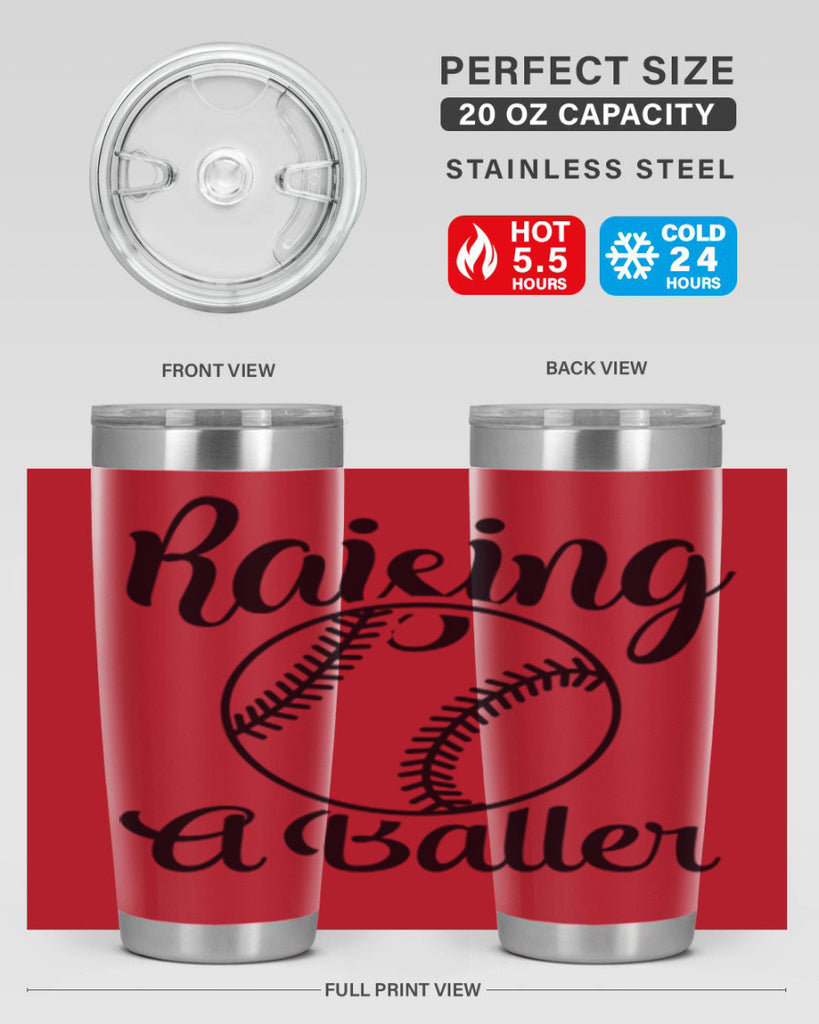 raising a baller 2277#- softball- Tumbler