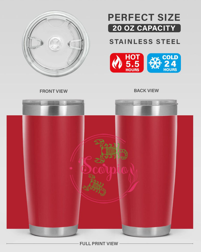 scorpio 437#- zodiac- Tumbler