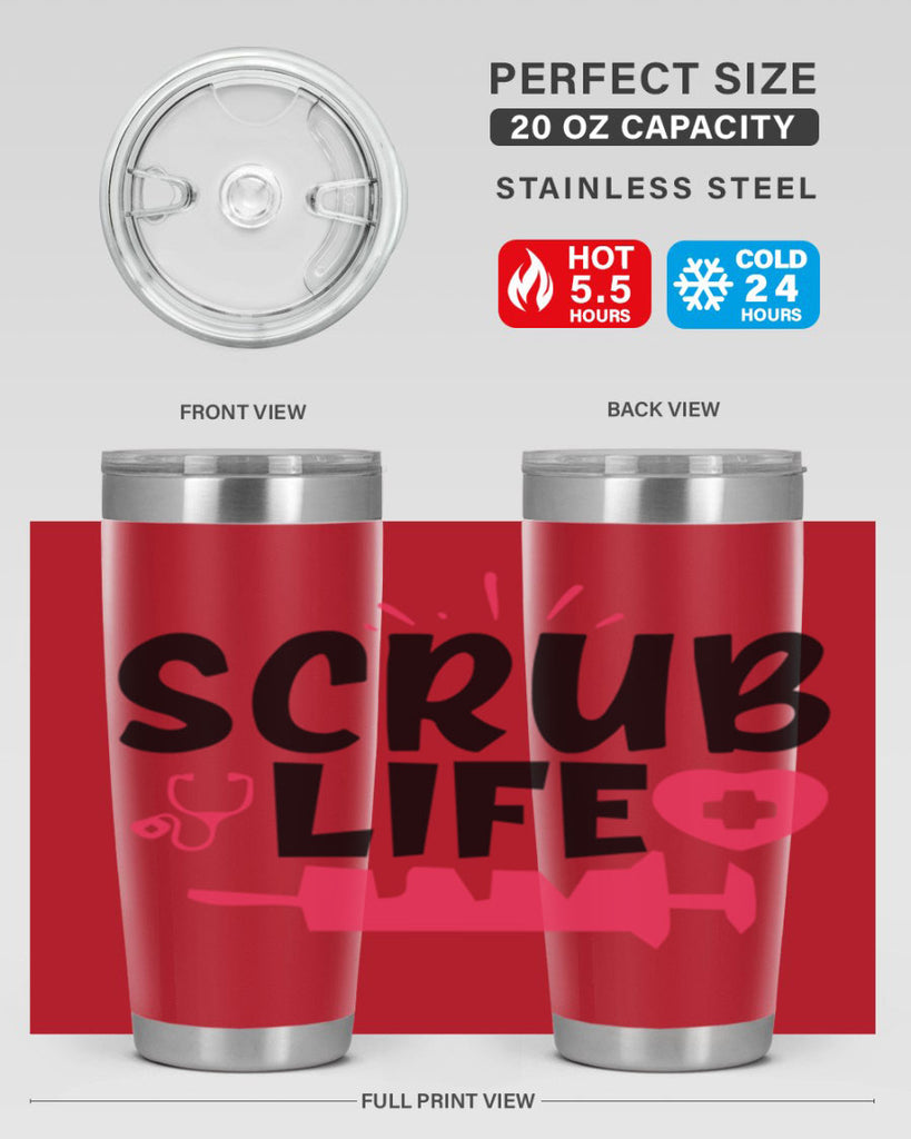 scrub life Style 352#- nurse- tumbler