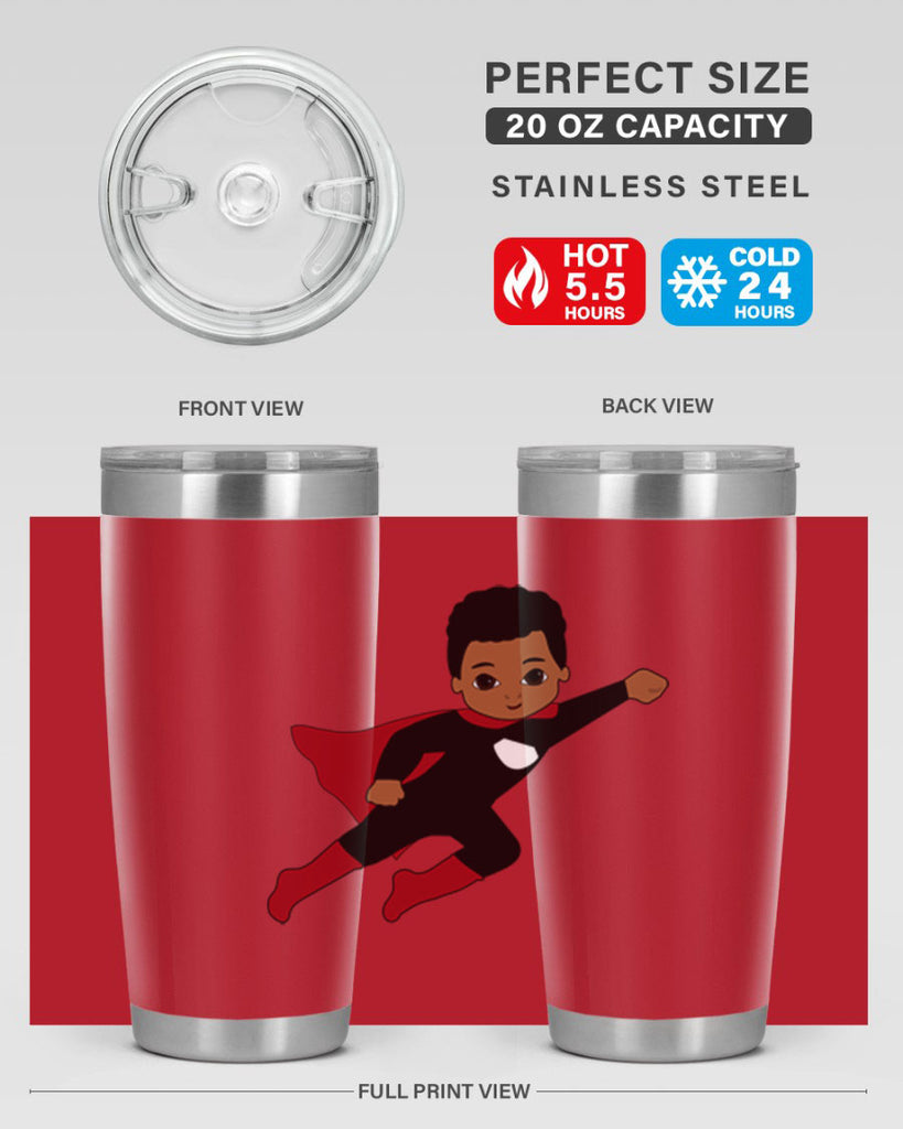 super kid 5#- black men - boys- tumbler