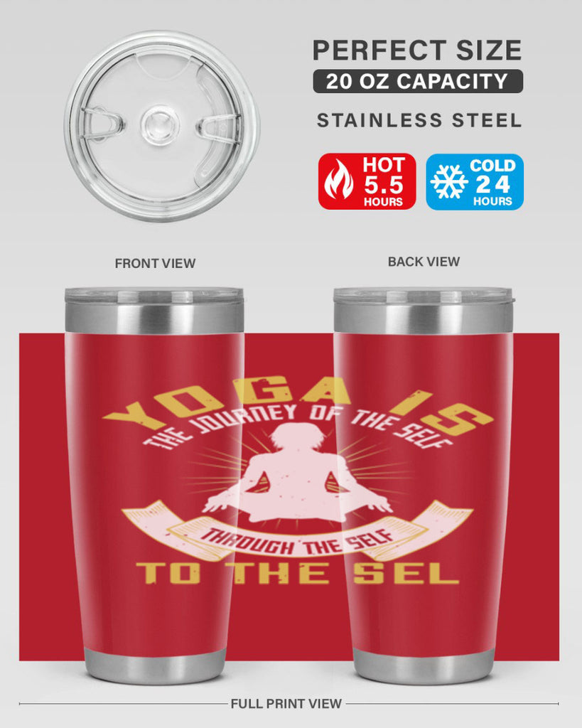 yoga is the journey of the self through the self to the sel 20#- yoga- Tumbler