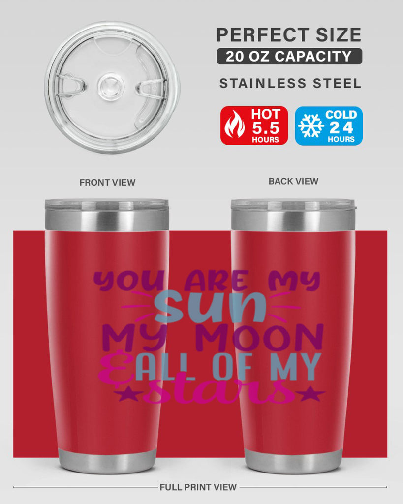 you are my sun my moon all of my stars 5#- family- Tumbler