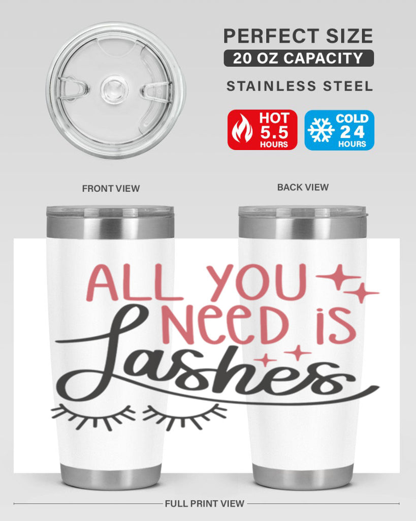 All You Need Is Lashes Style 146#- make up- Tumbler