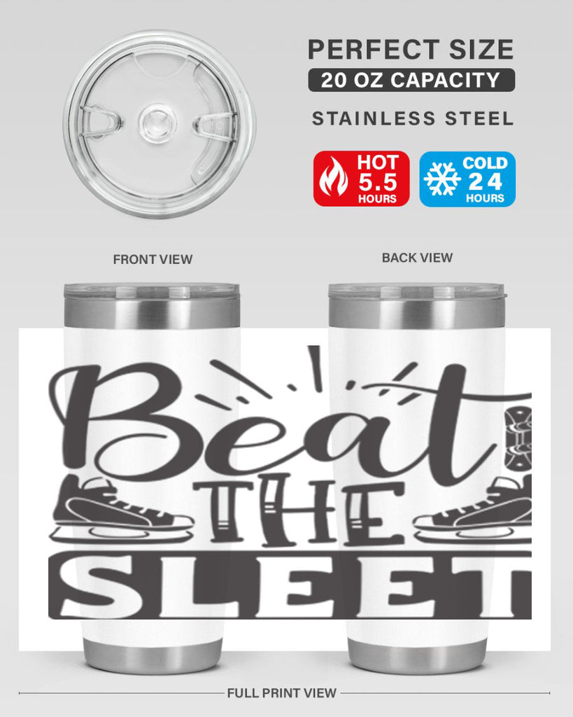 Beat the sleet 24#- winter- Tumbler