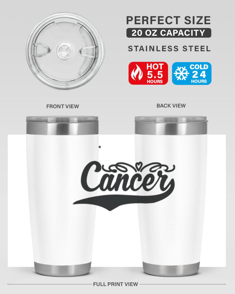 Cancer 155#- zodiac- Tumbler