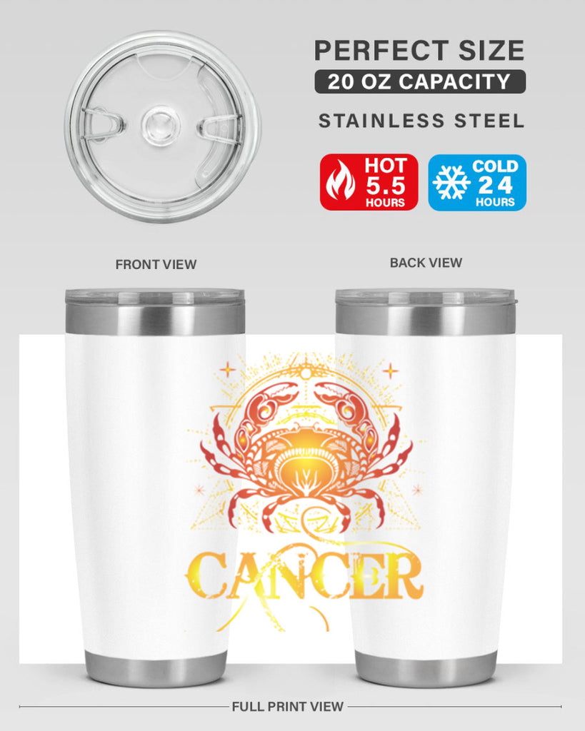 Cancer 163#- zodiac- Tumbler