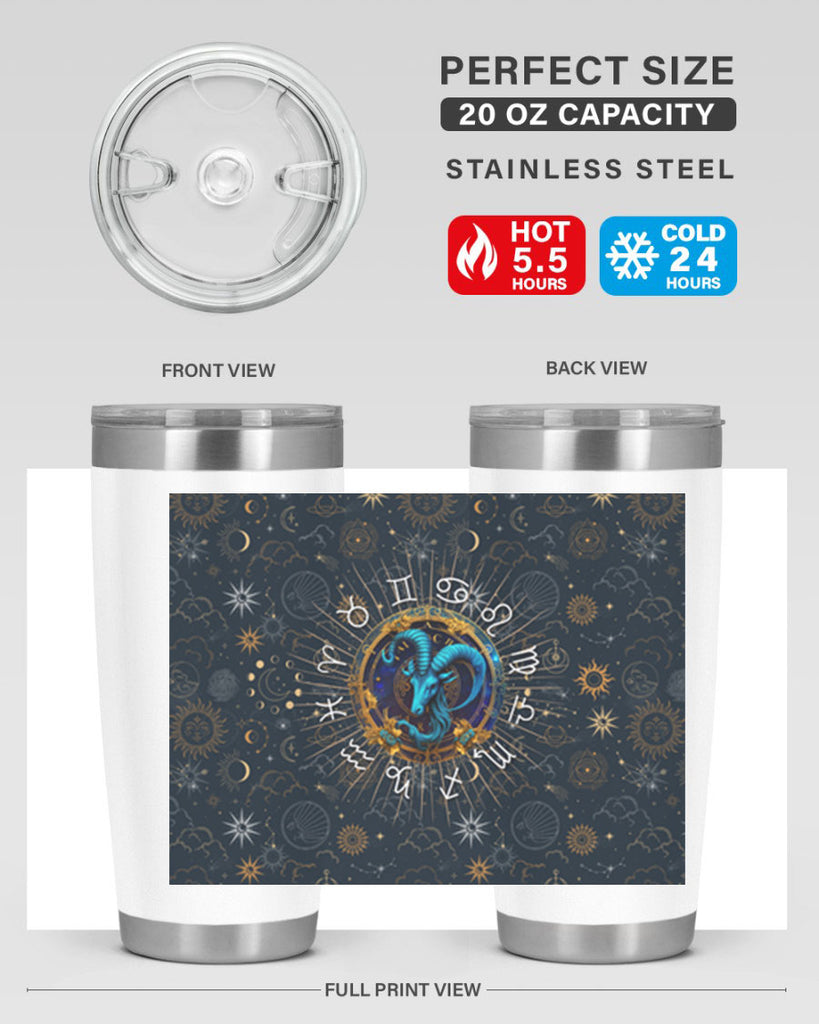 Capricorn Straight 184#- zodiac- Tumbler
