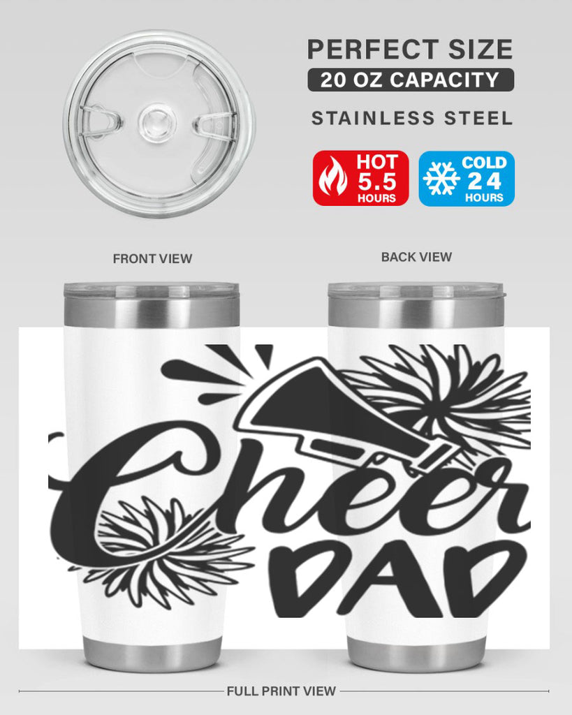 Cheer dad 1391#- cheer- Tumbler