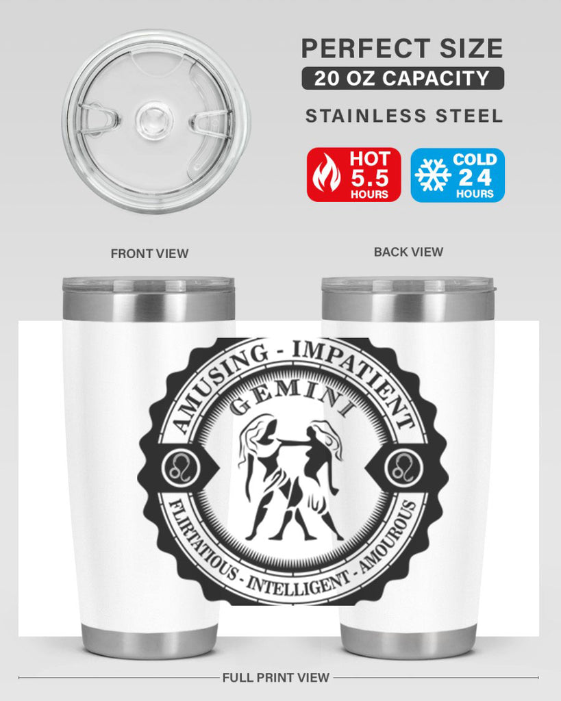 Gemini 11#- zodiac- Tumbler