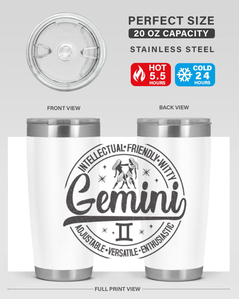 Gemini 225#- zodiac- Tumbler