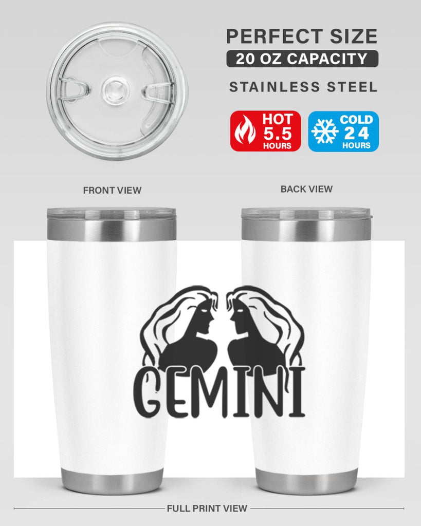 Gemini 227#- zodiac- Tumbler